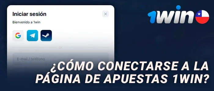 Pantalla de acceso a la cuenta de 1win